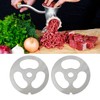 2Pcs Meat Grinder Plate Discs Blade 3 Hole Stainless Steel