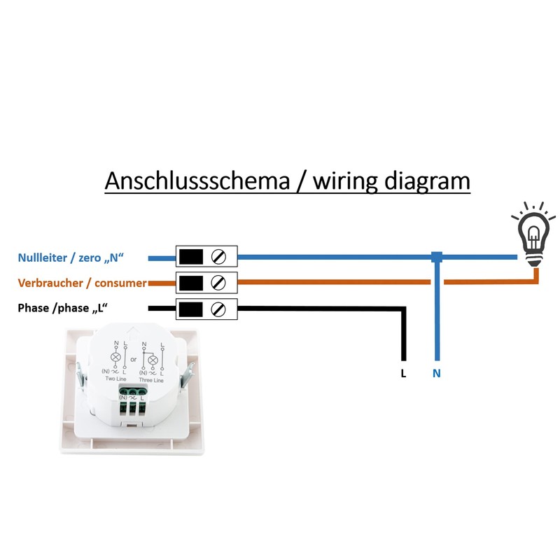 HUBER Motion 15 PIR Motion Sensor 190° for Indoor Use