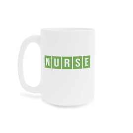 Nurse Wordle Mug - Nurse Mug Gift - Wordle Lover Gift - Gift for Nurse - Pediatric Nurse - Registered Nurse - I Love Wordle - Wordle Champ - RN Mug 15oz