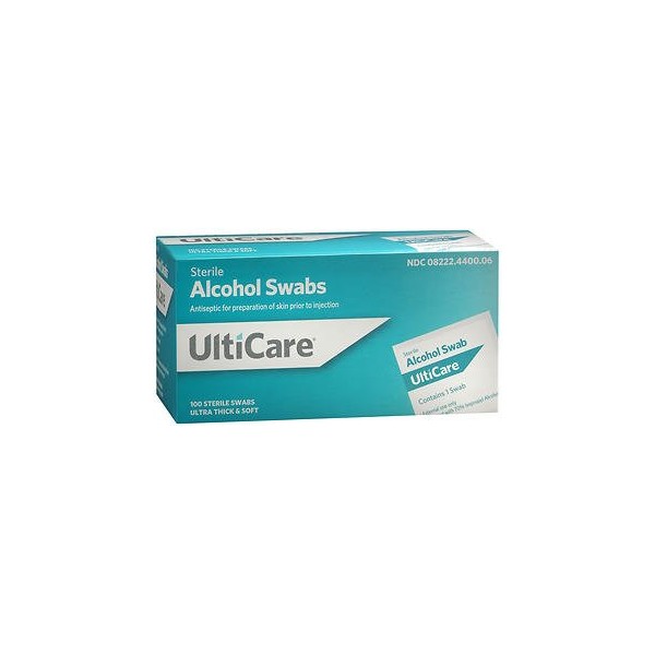 UltiCare Sterile Alcohol Swabs - 100 ct, Pack of 4