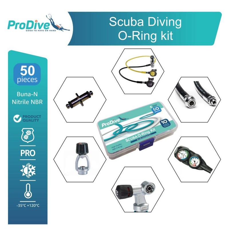 Scuba Diving Dive O-Ring Kit 10 sizes 50 pcs full