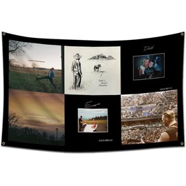 LCFhome Star Singer Bryans Tapestry Flag Country Music Album Cover Collage Wall Hanging Banner 90x150cm