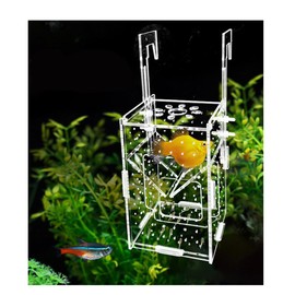 Yurika 2 in 1 Egg Spawning Case, Aquarium, Isolating Case, For Resting After Spawning, Guppy, Fry Fry Isolation, Breeding Protection Aquarium Accessories, Easy Installation, Isolating Aquarium - 4.9 x