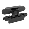 Black Invisible Door Hinge 180 Degree Swing, Heavy Duty (135lb)