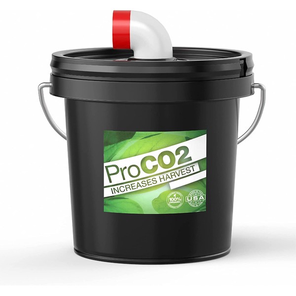 CO2 for Indoor Grow Room - Ready to Use - Carbon Dioxide Boost for Indoor Grow Tents - from Sprouting to Vegetative Growth Through Flowering - One Air Forced XXL Bucket Covers up to an 8'x8' Space