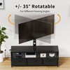 JUSTOGO TV Stand with Mount and Power Outlet, TV Stand