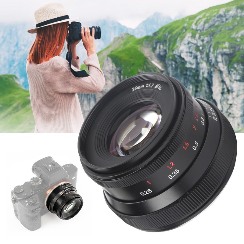 7Artisans 35mm F1.2 II Large Aperture Lens for Sony A6600/A6400/A6000