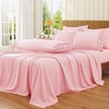 RUDONG M Ruffled Pillow Cases Set of 2, Standard Microfiber