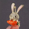 WCRAZYE Rhinestone Bow Rabbit Brooch Pin for Women Girls Men