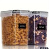 1.6L BPA-Free Plastic Airtight Food Storage Containers with Lids, Dishwasher