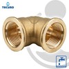 tecuro 90° Brass Angle with Internal Thread on Both Sides