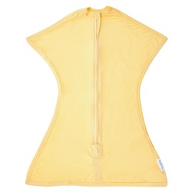 SleepingBaby EverSoft Zipadee-Zip Transitional Swaddle Sack, Viscose from Bamboo, Wearable Blanket with 2-Way Zipper - Sunshine, S