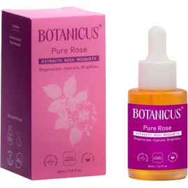 Botanicus Aceite de Rosa Mosqueta 100% Puro y Orgánico 30ml, Hidratante Facial Antiedad, Regenerador para Manchas, Cicatrices y Estrías, Nutrición Profunda para Rostro y Cuerpo