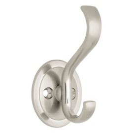 Coat and Hat Hook with Round Base, Single, Packaging May Vary