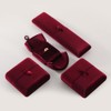 Yinbeini Velvet Ring Box，Engagement Jewelry Gift Boxes Holder for Women,Ceremony