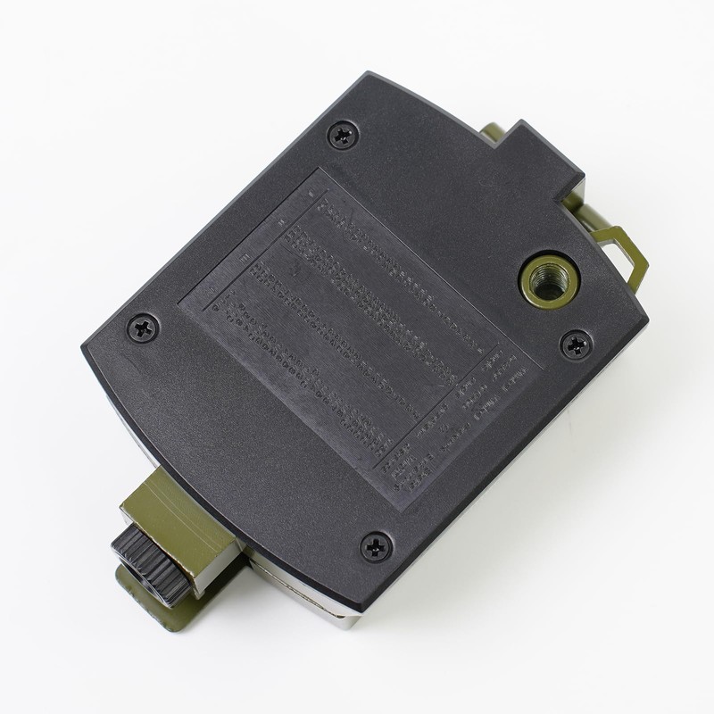 Outdoor Metal Navigation Compass with Fluorescent Scale,Clinometer, Level, Metric Scale,and
