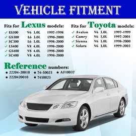 SeyPon Mass Air Flow Sensor Meter Assembly (fit 5Pins, 3.0L 4.0L) Fits for Toyota: Camry 97-01, Avalon 97-99, Solara 99-03, Sienna 98-00, Lexus: ES300/GS300/GS400/LS400/SC300/SC400 1998-2000
