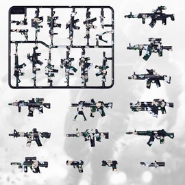 MaozyHomie 51 Pcs Toy Soldiers Figures US Camouflage Weapons Army Battle Toy Set - Weapons Pack Military Accessories Kits Toys Building Blocks Compatible with Major Brand, 3 Years Old and up