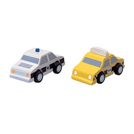 PlanToys Plan City Taxi and Police Car Vehicle