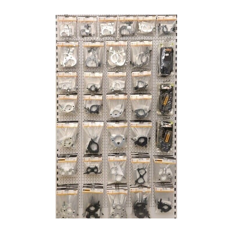 Riggatec half clamp - Half coupler silver, 48-51 mm.