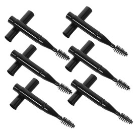 PACKOVE 6Pcs Portable Eyebrow Eyelash Brush Spiral Applicators for Precise Grooming Travel Friendly Makeup Brushes for Eyebrow Shaping Eyelash Blending