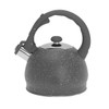 Luckyberg Modern Marble Tea Kettle, Induction, Stainless Steel Whistling Kettle,