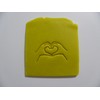 Hands into a heart stamp for many uses soap making