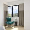 ZSHINE Curtain Single Tracks Ceiling or Wall Mounting Heavy-Duty Curtain