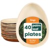 HAAGO Palm Leaf Plates Biodegradable Disposable Plates - Environmentally Friendly