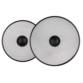 Stainless Steel Lid Splatter Screen - Set of 2: 8,2" & 10" - Frying Pan Oil Splash Guard