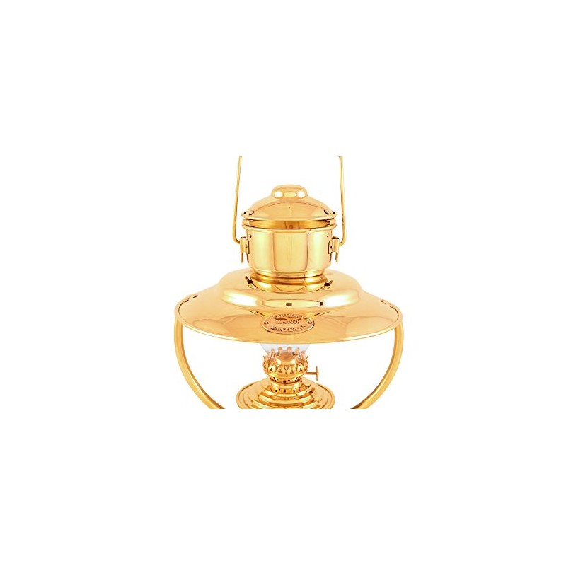 Vermont Lanterns - Brass Trawler Nautical Hanging Oil Lamp 10"