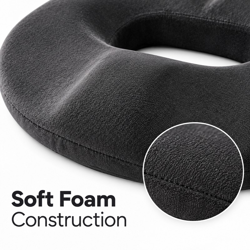 Memory Foam Seat Cushion for Office & Car – Ergonomic