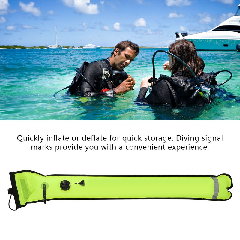 Diving Surface Marker Buoy Floating Diving Equipment Safety Gear Inflatable