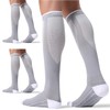 FITRELL 3 Pairs Compression Socks for Women and Men 20-30mmHg-