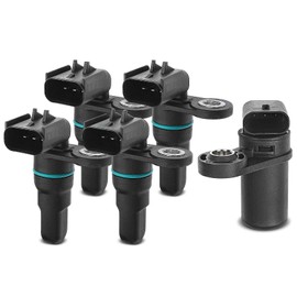 A-Premium 5-PC Engine Camshaft Crankshaft Position Sensor Compatible with Dodge Charger 2007-2010, Avenger 2008-2010, Magnum 2007-2008 & Chrysler 300 2007-2010, Sebring 2007-2010, 2.7L