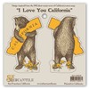 California Bear Hug Vinyl Sticker Set
