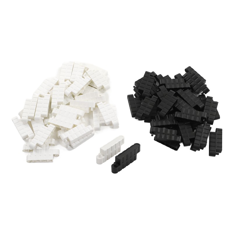 60pcs RC Car Barrier Black White RC Car Race Track
