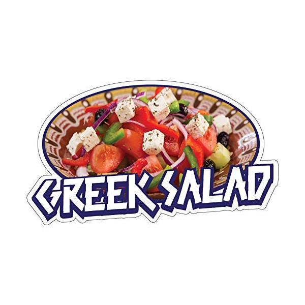 SignMission Greek Salad 24" Decal Concession Stand Food Truck Sticker,