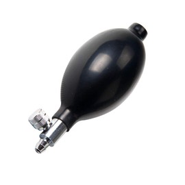 Brccee AC 2 Pcs Blood Pressure Bulb Pump Replacement, Healthy Sphygmomanometer PVC Adjustable Pump Bulb Rubber Blood Tester, Black