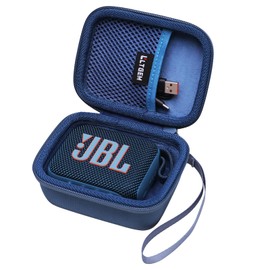 LTGEM Case Compatible with JBL Go 4 / Go 3 Portable Bluetooth Speaker, Blue(Inside: 4.5"x3.4"x1.7)
