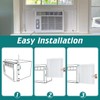 Daisypower Window Air Conditioner Side Panels Curtain Kit with Frame,Window