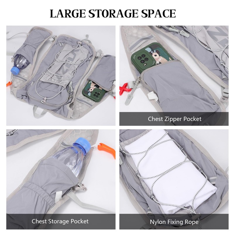 Running Hydration Vest Backpack Lightweight Running Vest Women mens Compatible
