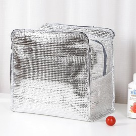 Pink Floral Lunch Bag for Women & Girls – Cute & Durable Insulated Lunch Tote with Handles – Keeps Meals Cold or Warm for Hours (Ideal for School & Office)