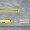 EXF Offset Linear Shower Drain 18 Inch Brushed Gold with