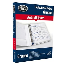 Wilson Jones Protector de Hojas Grueso, Paquete de 100 Piezas. P0571