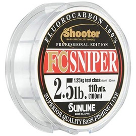 Sunline Fluorocarbon Line Shooter Sniper 100m 1lb Natural Clear