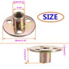 Socell 5/16"-18 T Nuts Brad Hole Carbon Steel Round Base