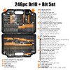EnerTwist Drill Bit Set, 246-Pieces Drill Bits and Driver Set
