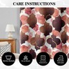Tyrot Moroccan 100% Blackout Curtains for Bedroom Brown Red Abstract