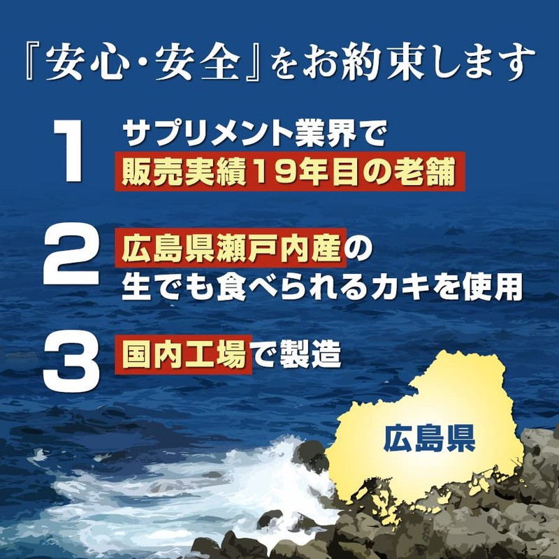 亜鉛 牡蠣サプリ アミノ酸 高配合 海乳EX 販売実績18年の濃縮牡蠣エキス （31日分／62粒） グリコーゲン アルギニン ビタミン